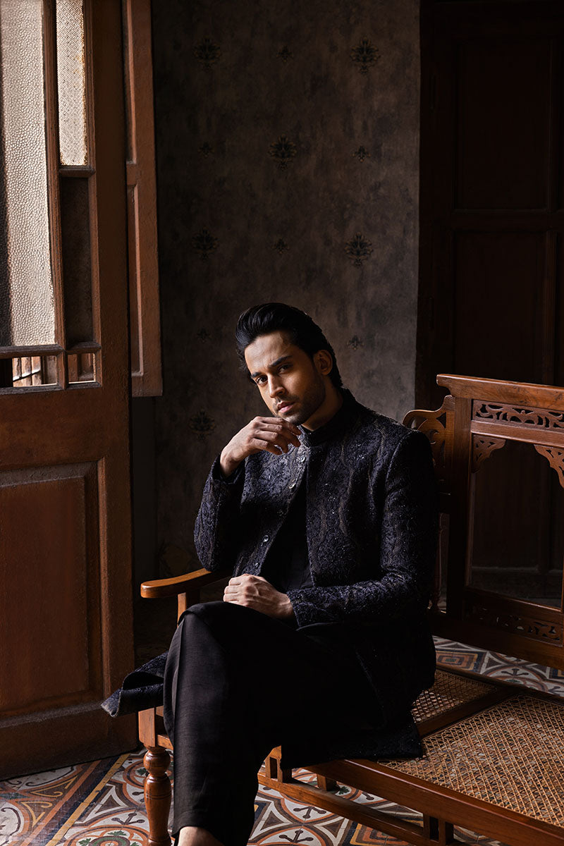 Black Sherwani