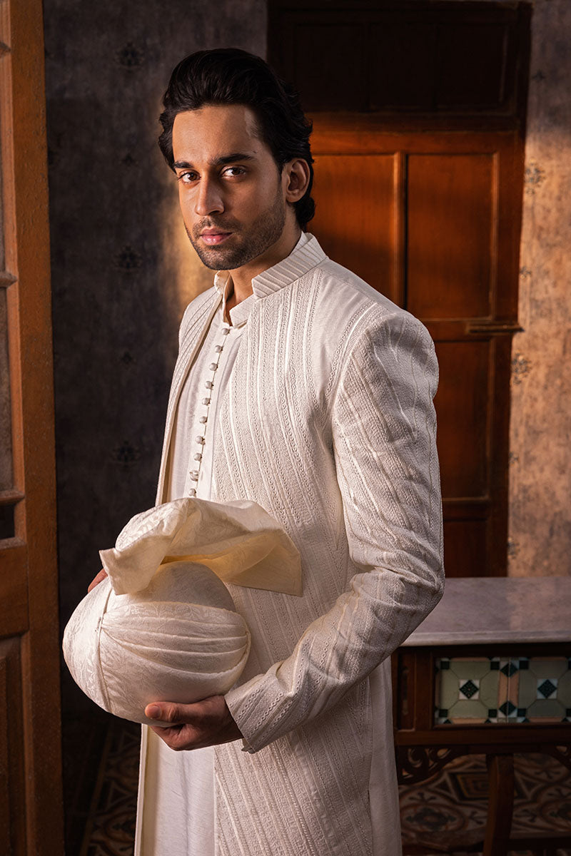 White Sherwani