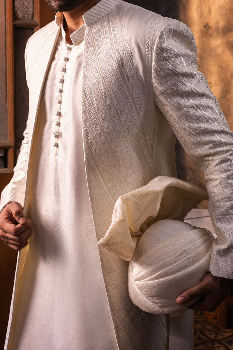 White Sherwani