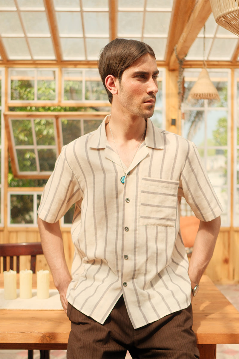 SELF LINING CAMP COLLAR SHIRT