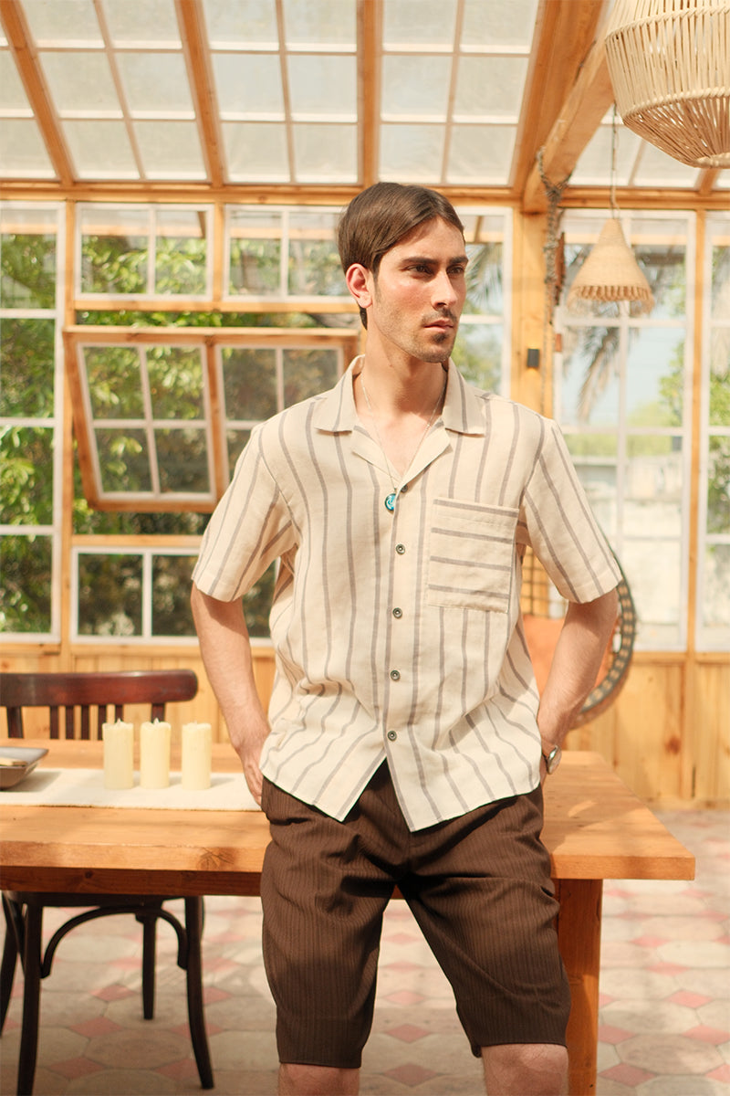 SELF LINING CAMP COLLAR SHIRT