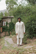 EMBROIDERED TUXEDO PANEL KURTA TROUSER