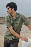 SELF TEXURED COTTON SHIRT