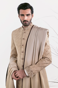 GOLD GRADIENT EMBROIDERED SHAWL