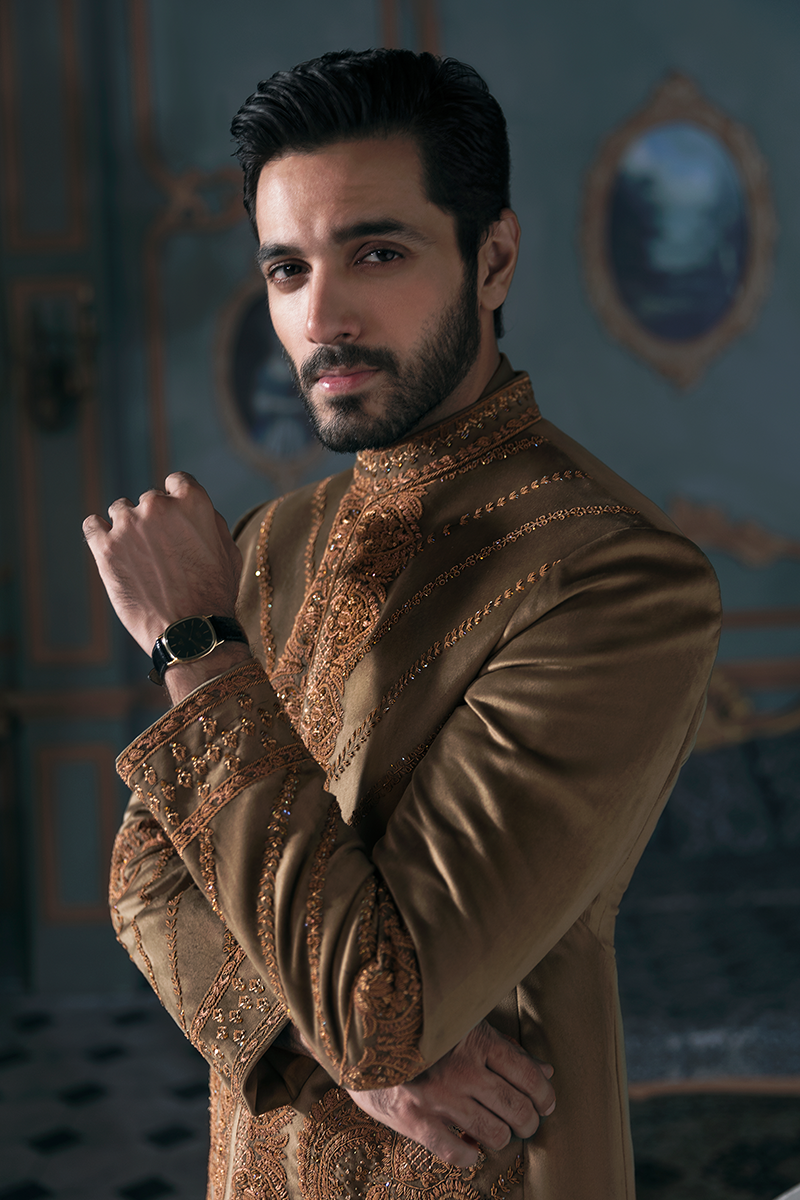 TAWNY GREEN PRINCE COAT