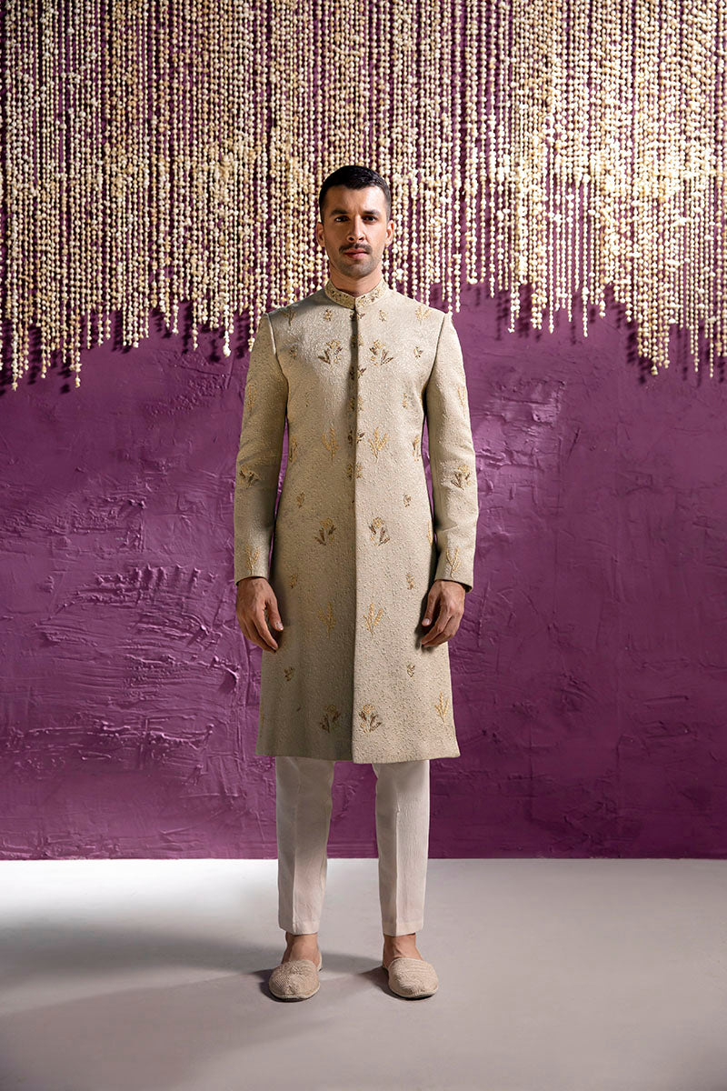  GREEN EMBROIDERED SHERWANI