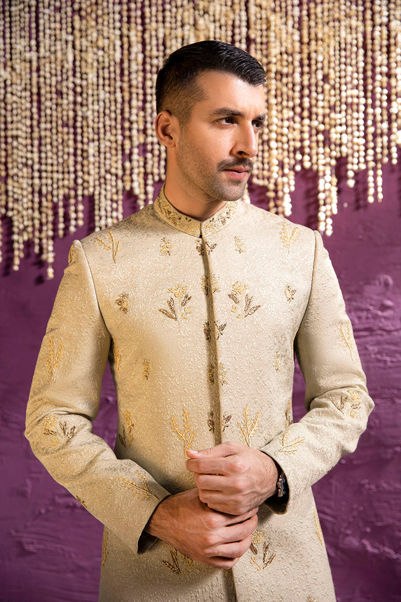  GREEN EMBROIDERED SHERWANI