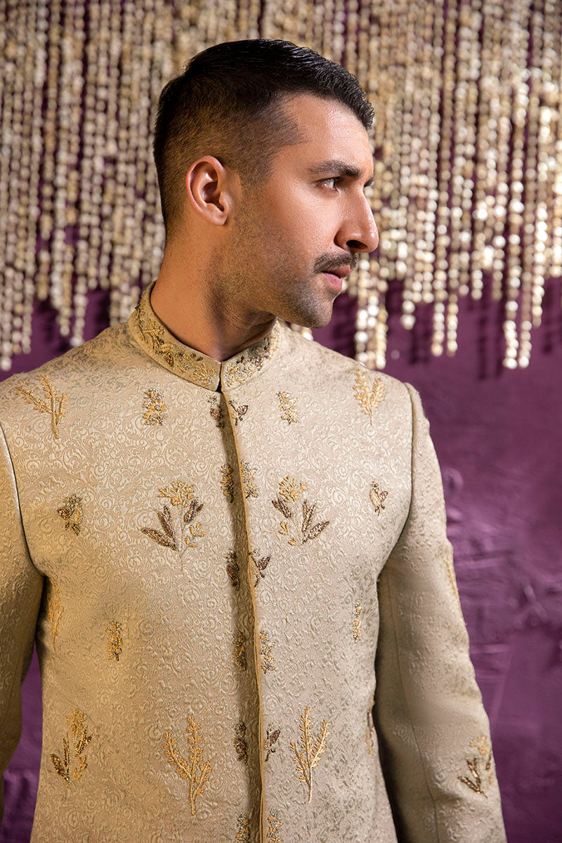  GREEN EMBROIDERED SHERWANI