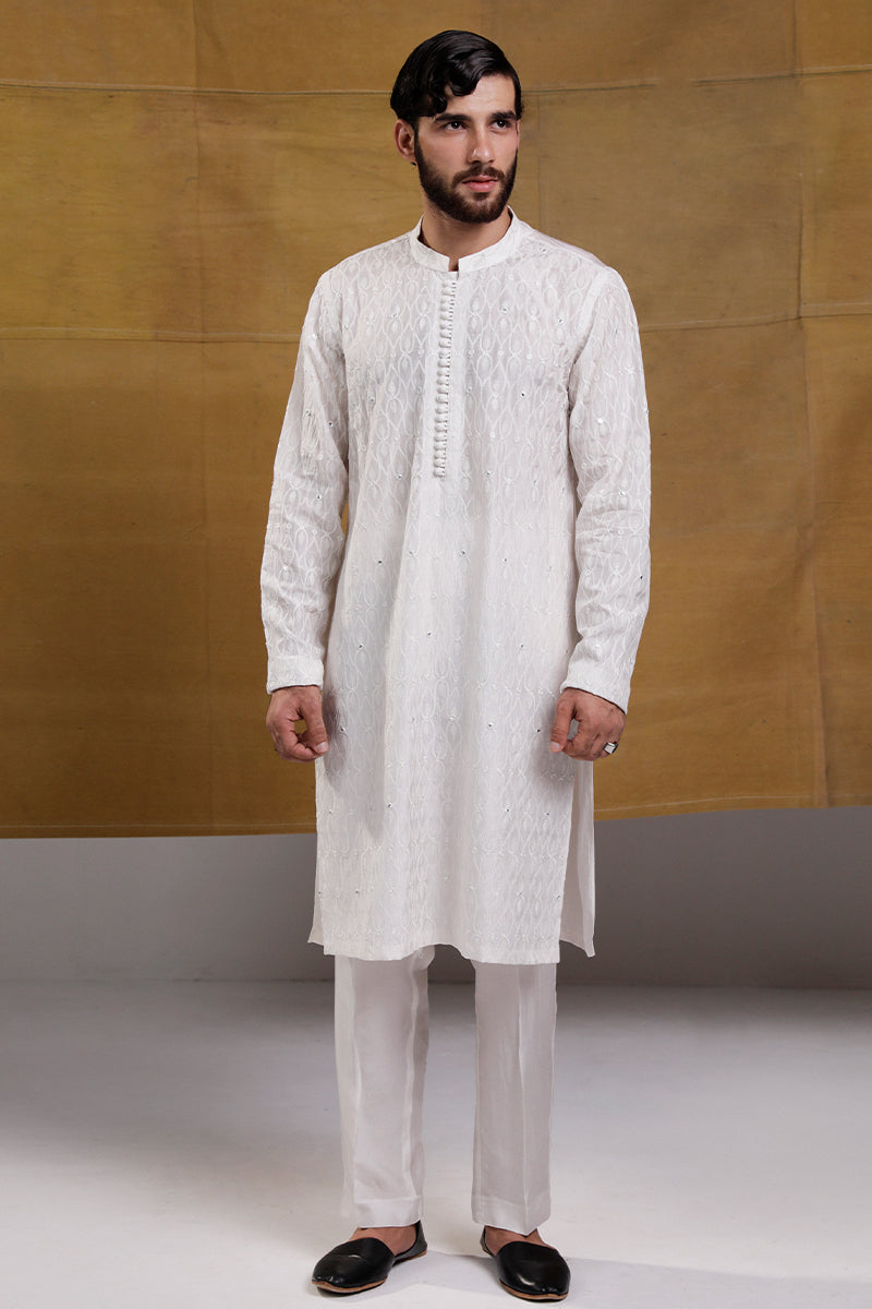WHITE KURTA PAJAMA