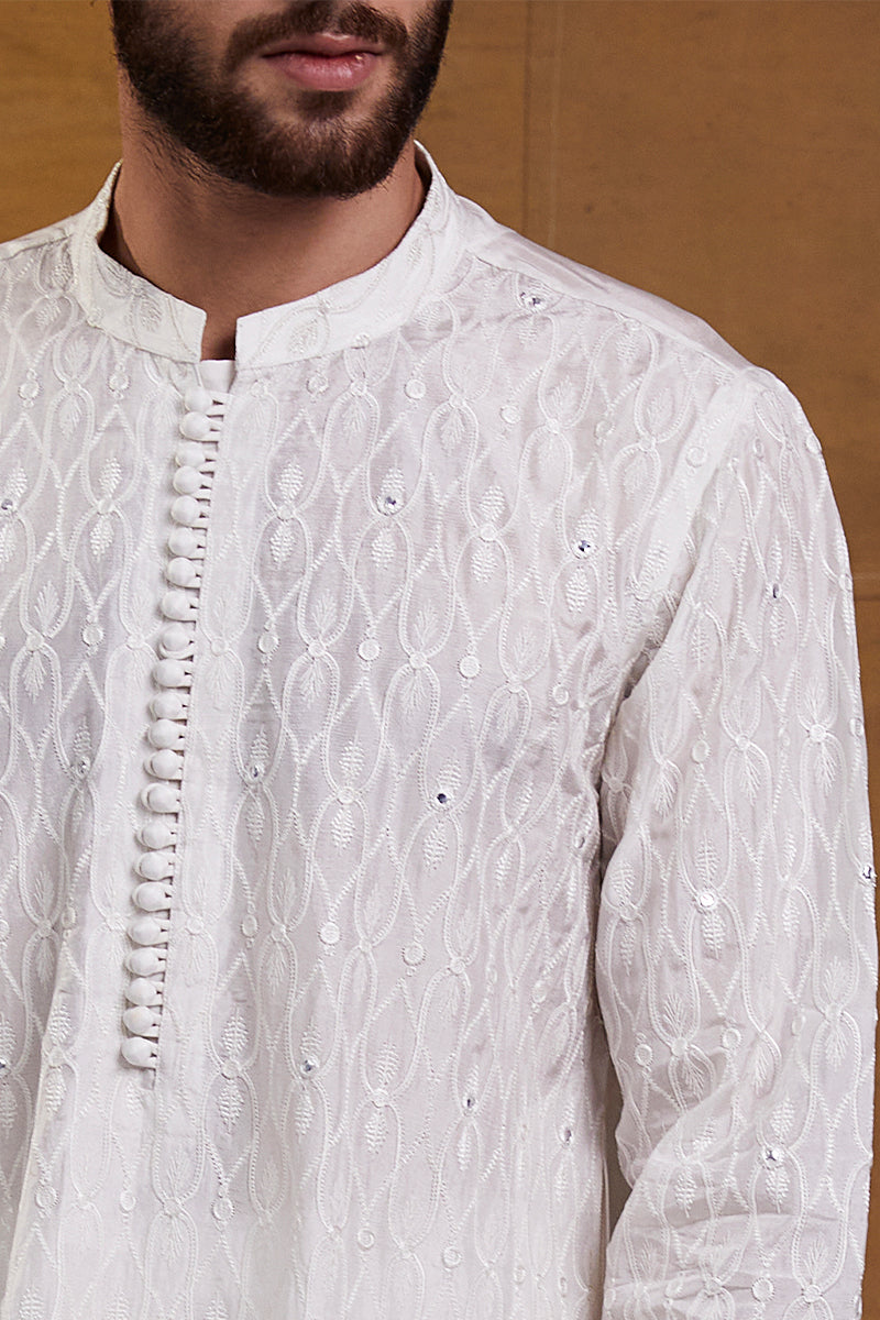 WHITE KURTA PAJAMA