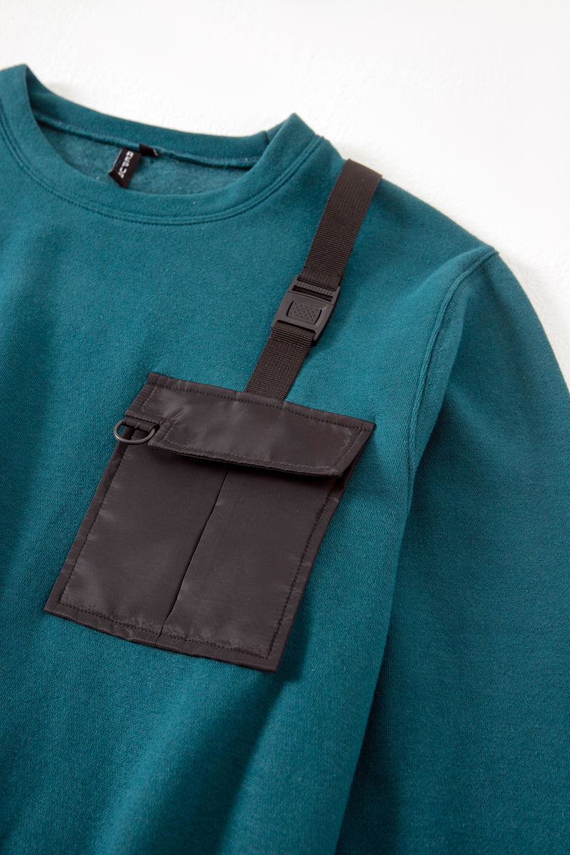 TEAL BLUE SWEATSHIRT
