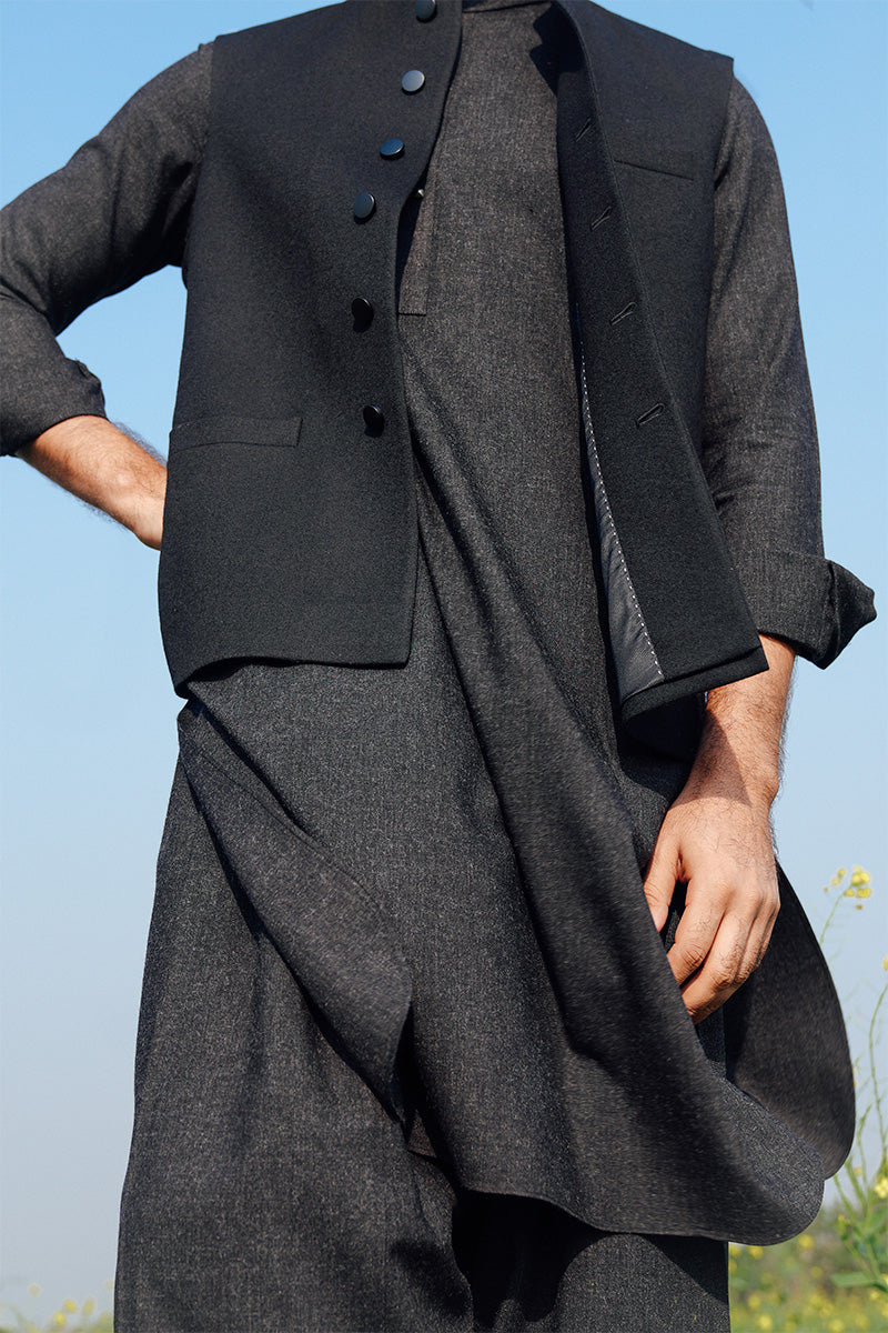 Classic Black Shalwar Kameez