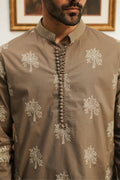 mens brown kurta design