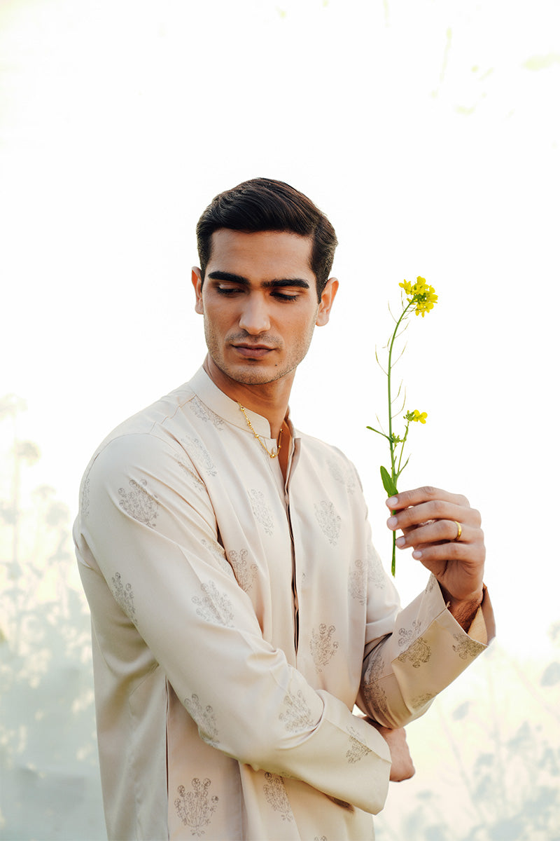 Beige Kurta Pajama