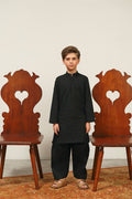 Black Chikankari Kurta Set