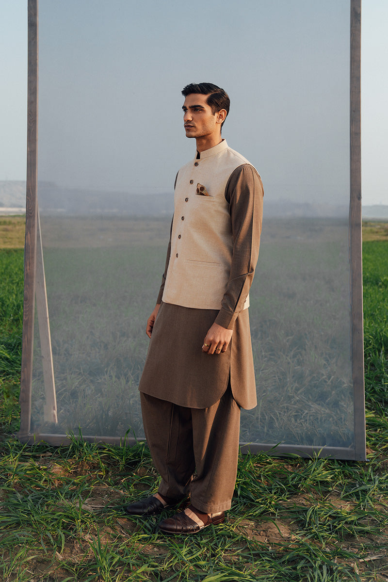 Brown Shalwar Kameez