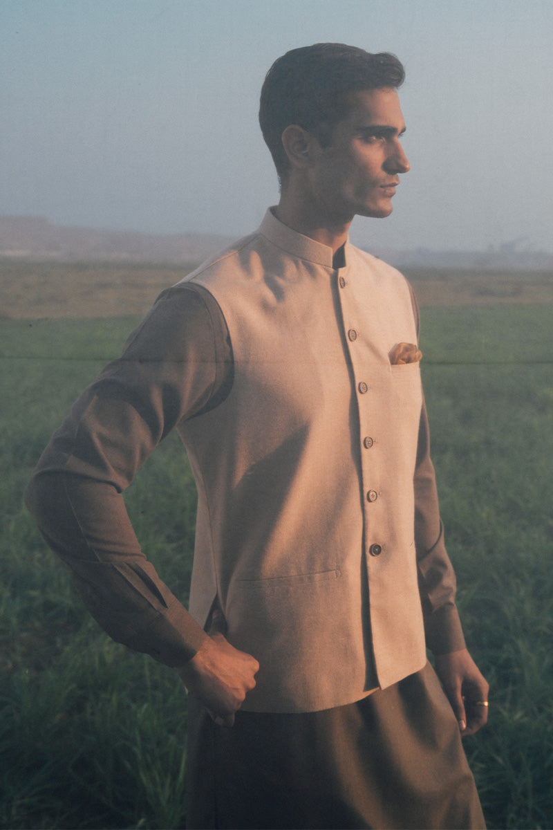 Beige Waistcoat