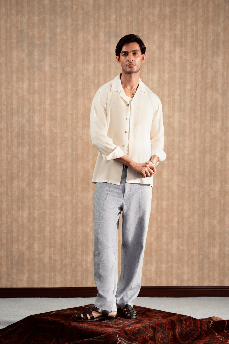 Grey Linen Trousers