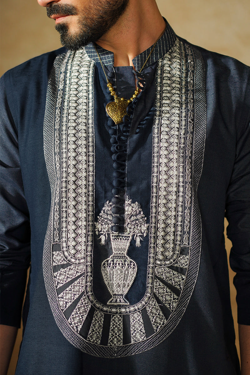 Designer Blue Kurta Pajama For Men Online