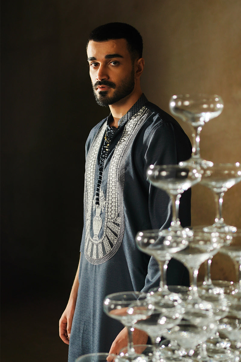 Designer Blue Kurta Pajama For Men Online