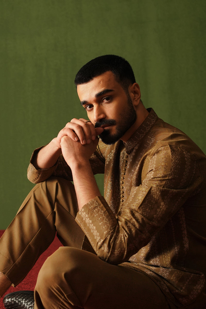brown luxury kurta pajama online
