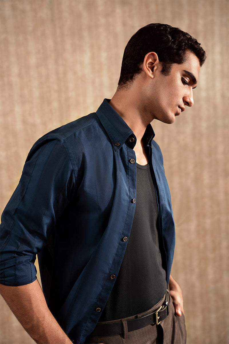 Blue Linen Shirt