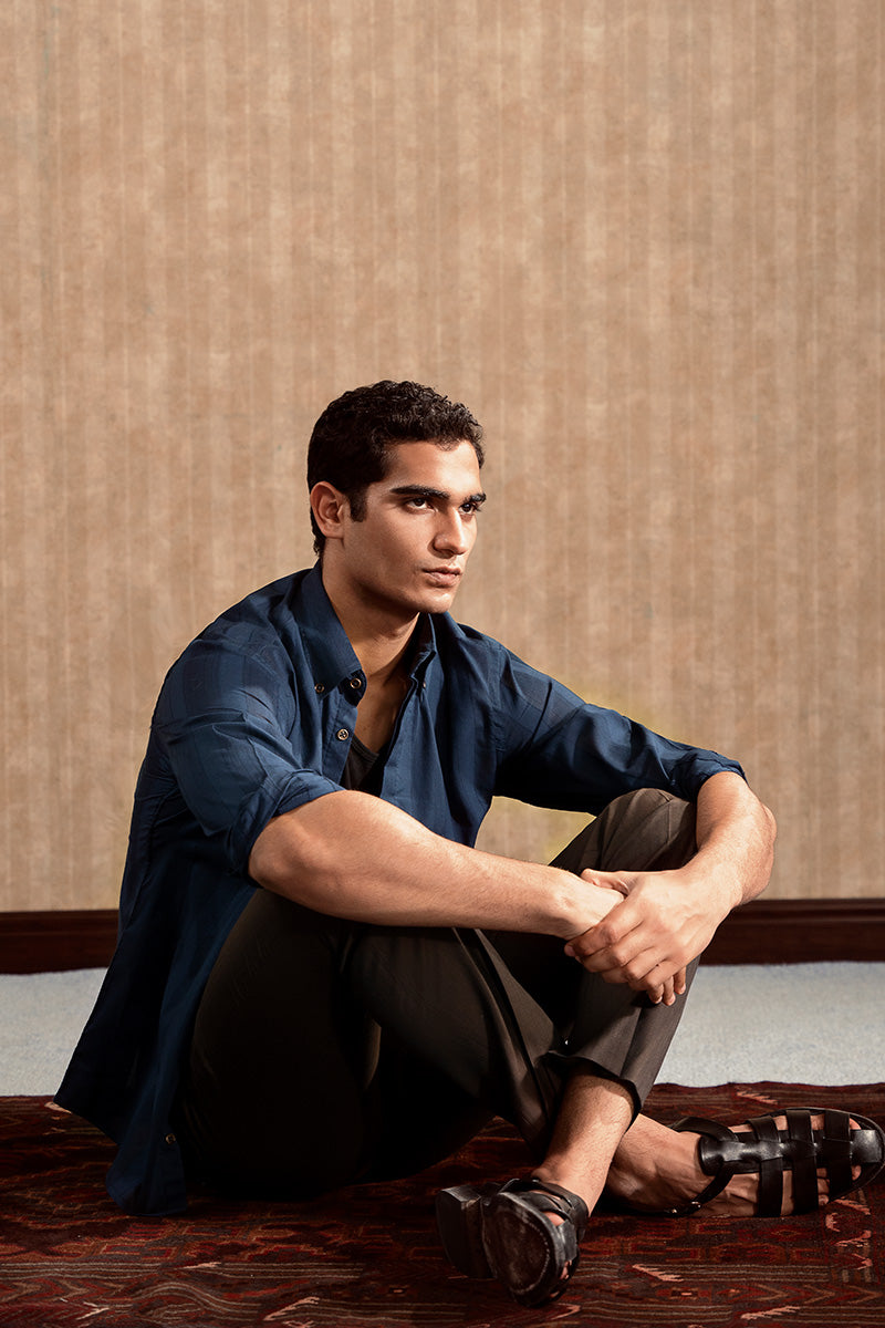 Blue Linen Shirt