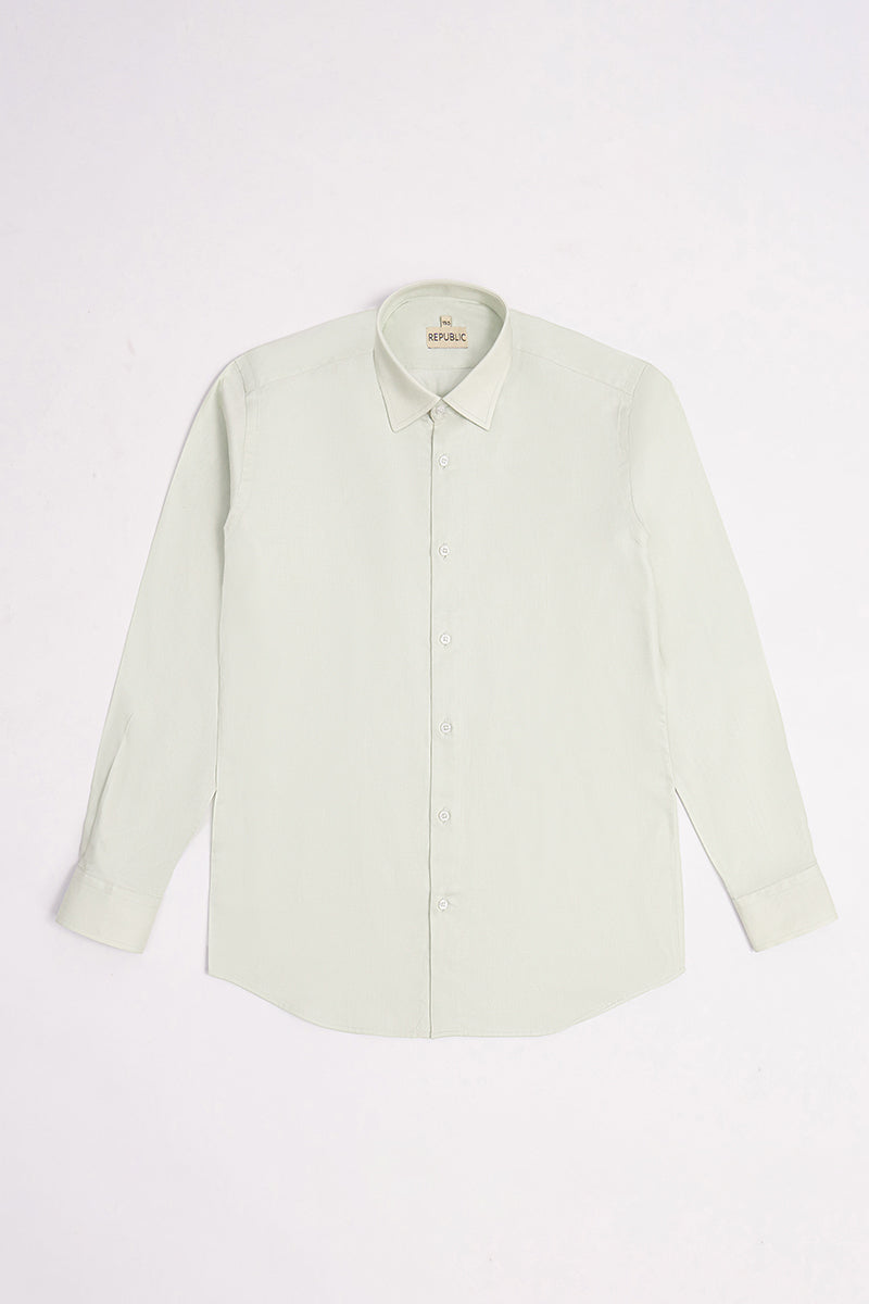 CLASSIC FIT LIGHT GREEN FORMAL SHIRT