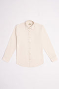 CLASSIC FIT BEIGE FORMAL SHIRT