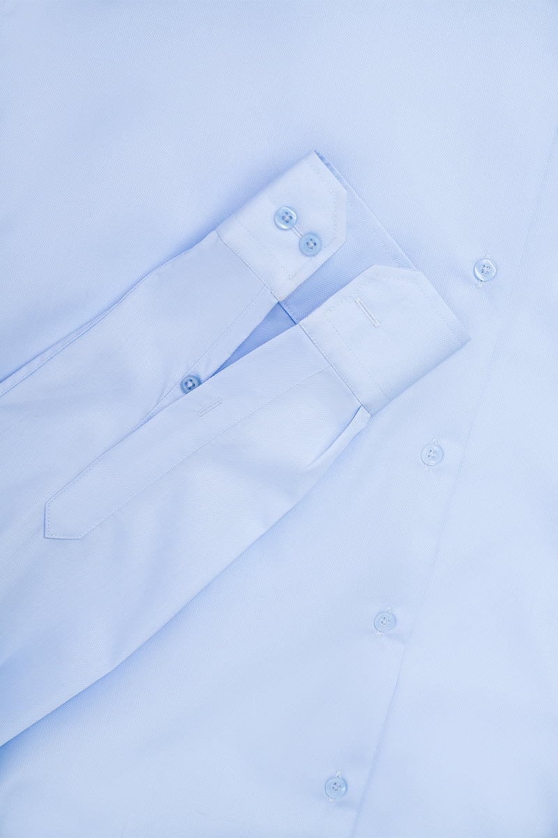 TAILORED FIT BLUE FORMAL SHIRT