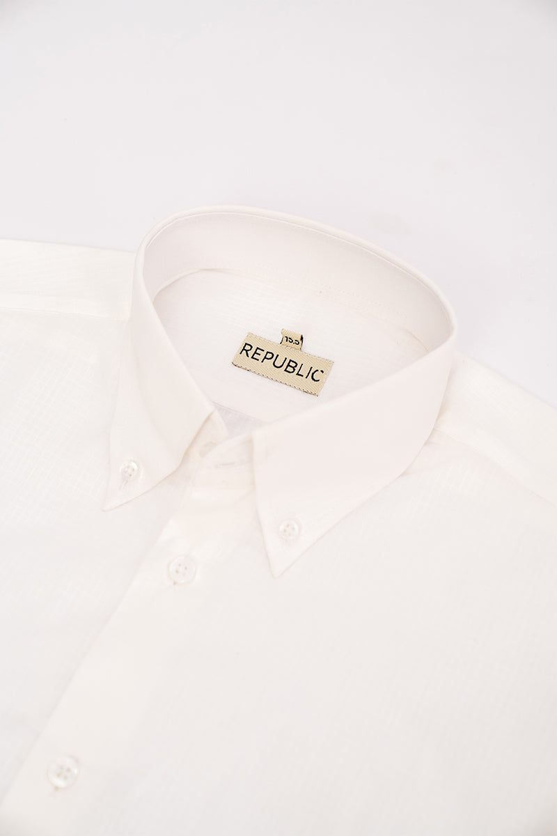 TAILORED FIT WHITE FORMAL SHIRT