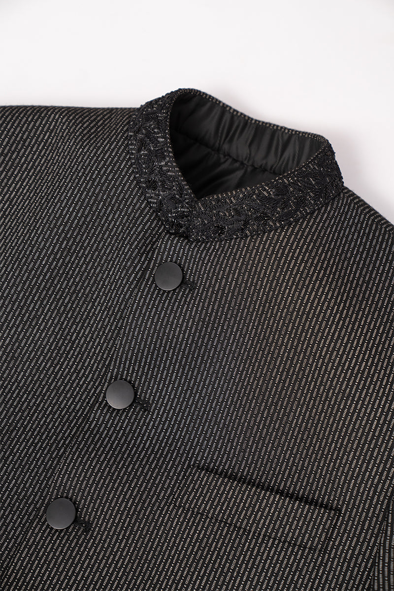 mens black sherwani for wedding