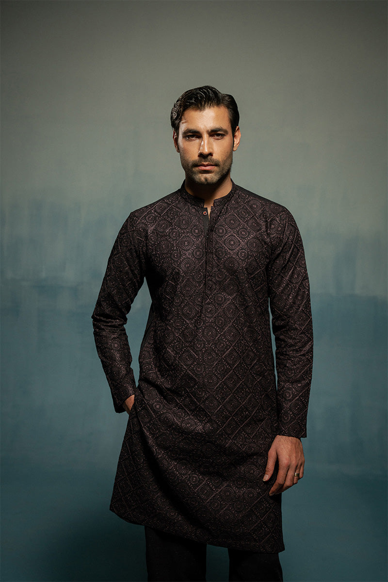 'Rasin' Embroidered  Kurta Pajama