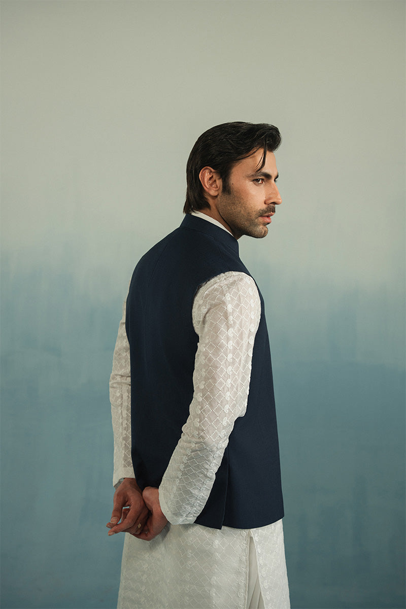 'Navy Blue' Classic Waistcoat