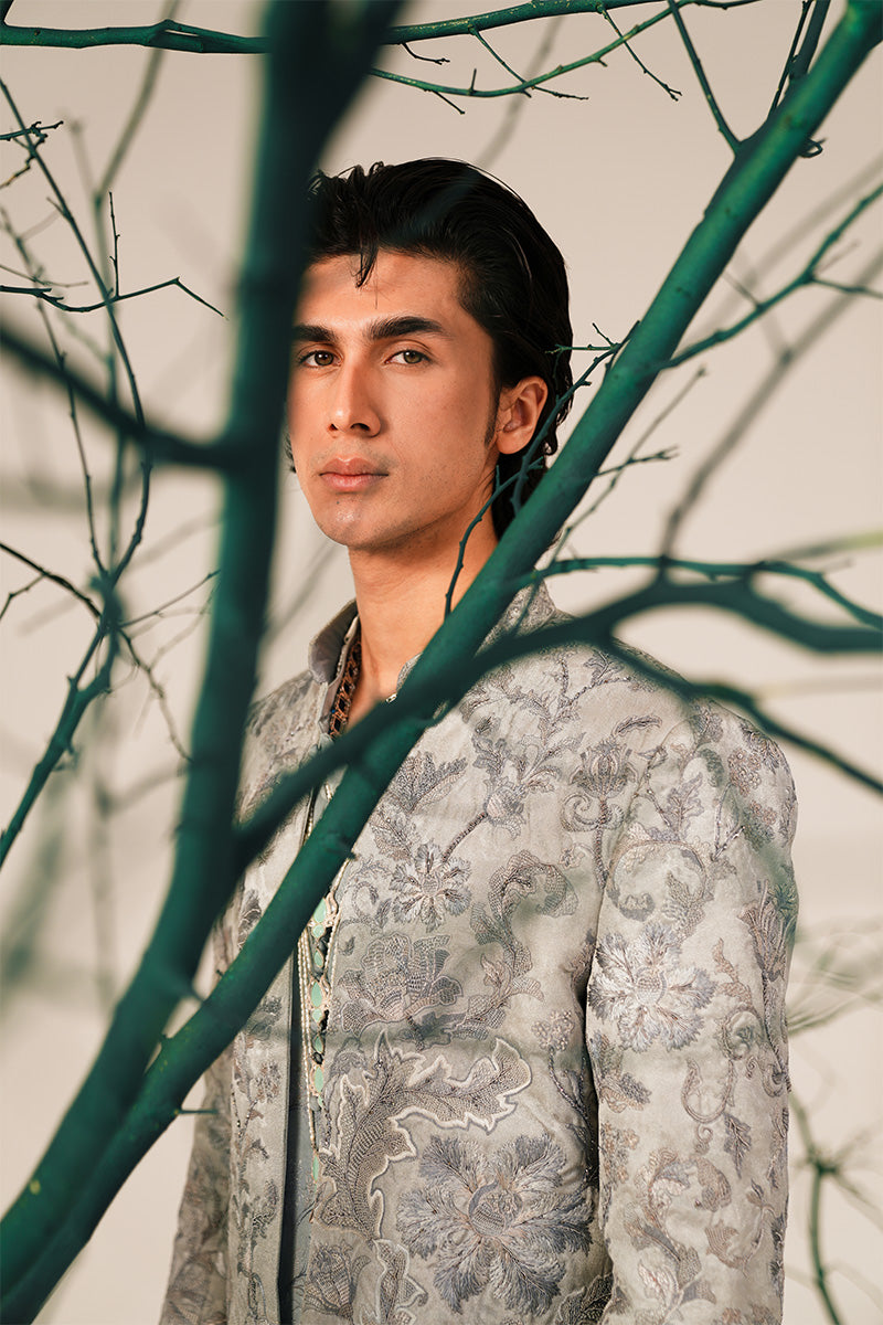 'RAO' HAND EMBROIDERED OPEN-SHERWANI