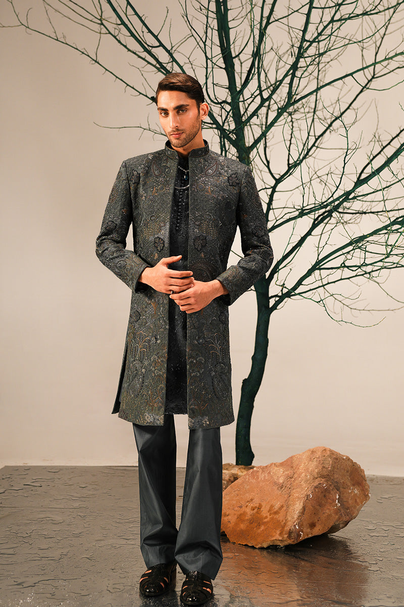 'YUNUS' HAND EMBROIDERED SHERWANI