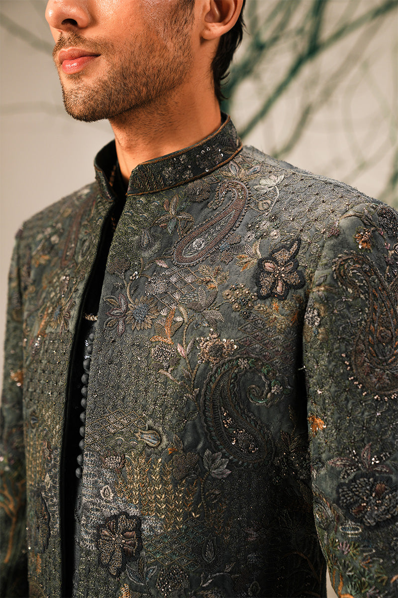 'YUNUS' HAND EMBROIDERED SHERWANI