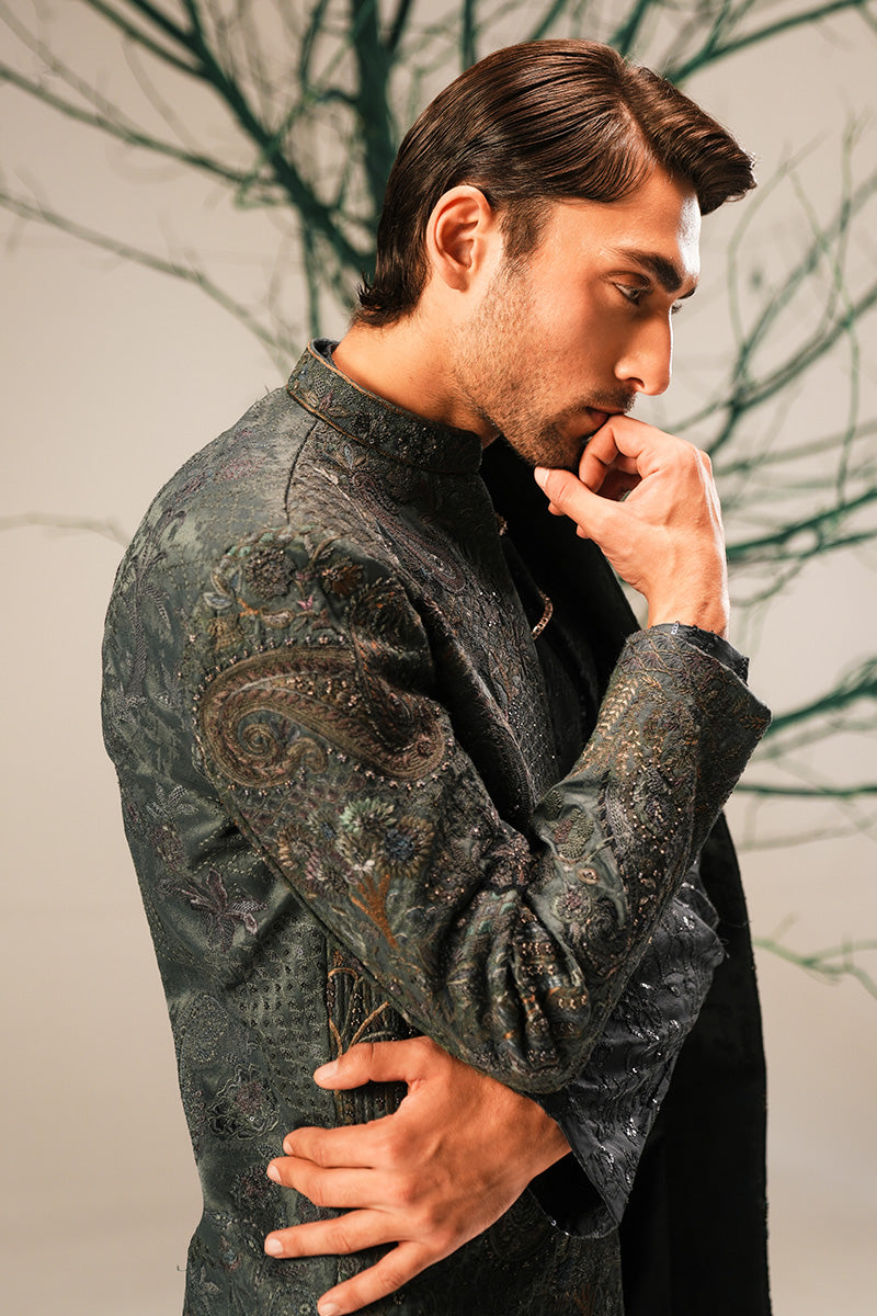 'YUNUS' HAND EMBROIDERED SHERWANI