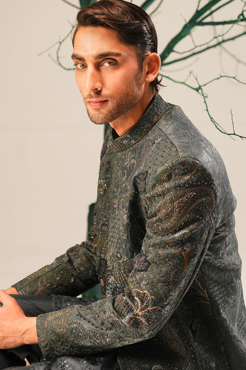 'YUNUS' HAND EMBROIDERED SHERWANI