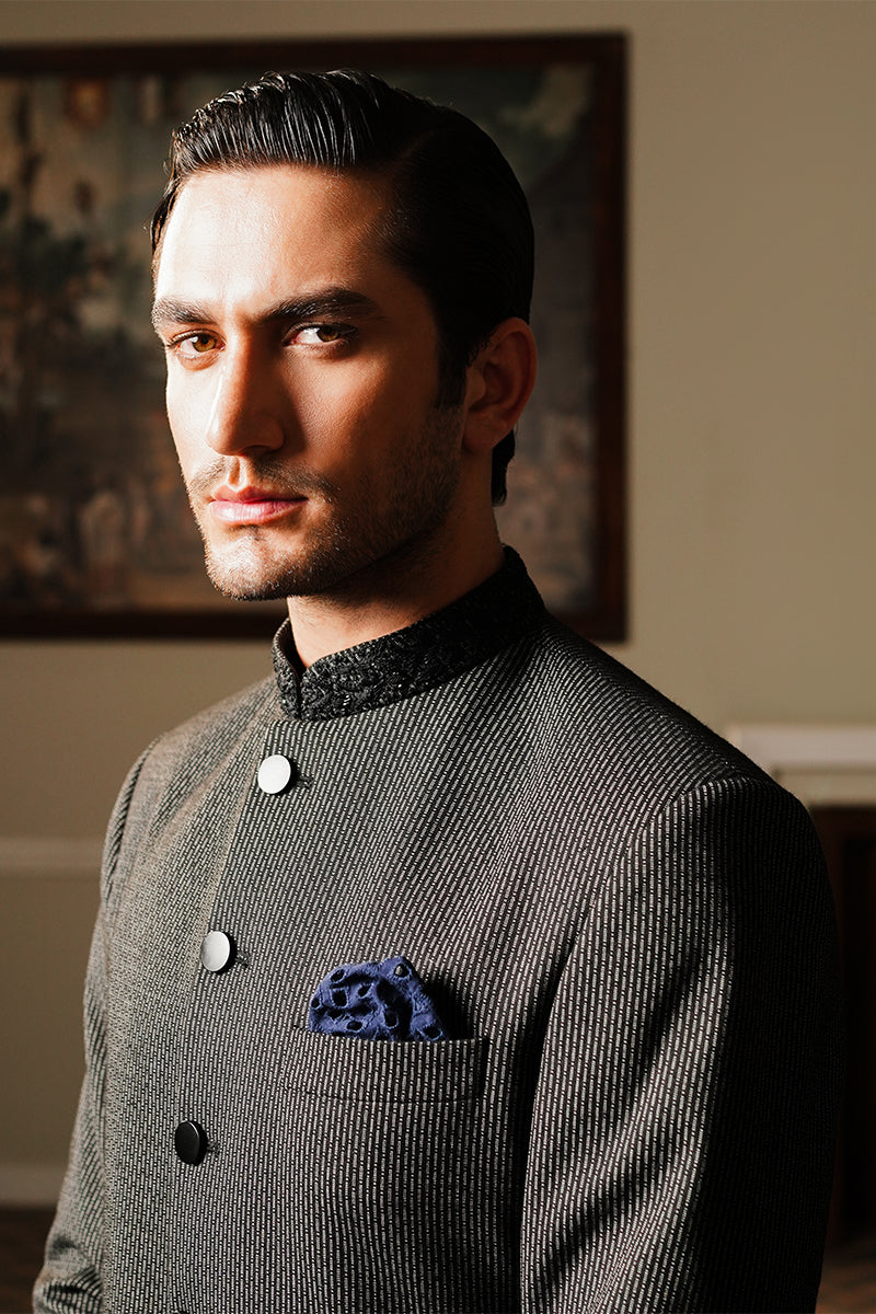 mens black sherwani for wedding