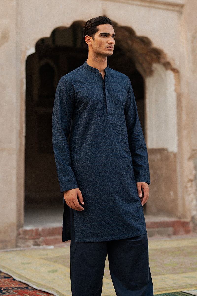 Navy Blue Kurta Shalwar