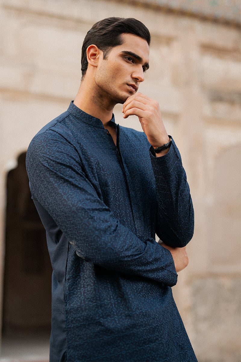 Navy Blue Kurta Shalwar