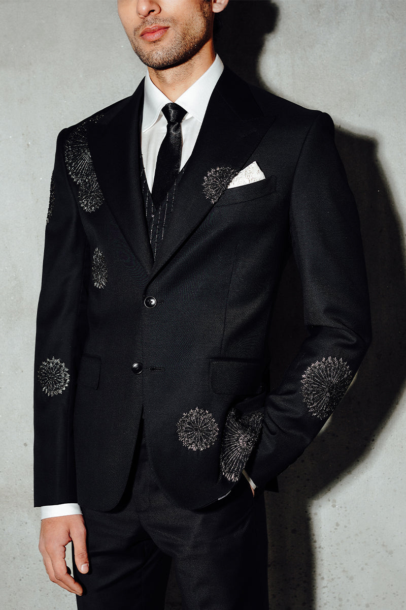 Black Single Breasted Suit