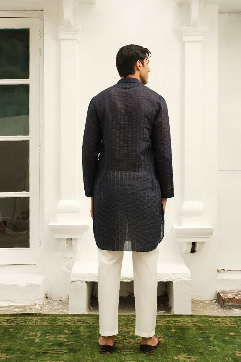 PRUSSIAN BLUE KURTA PAJAMA