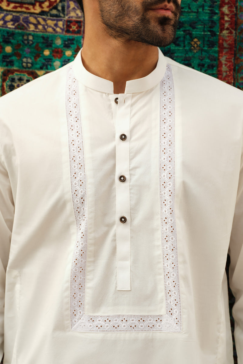 IVORY WHITE KURTA PAJAMA