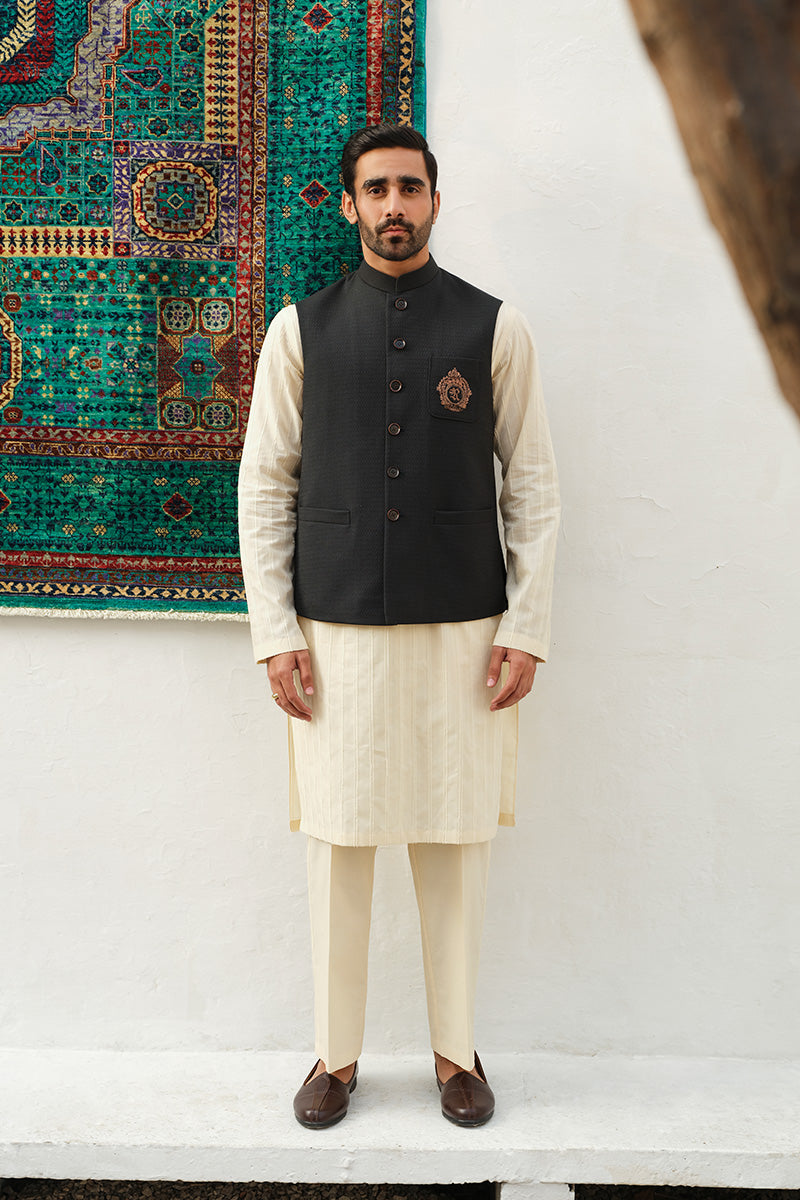 MID-NIGHT GREEN WAISTCOAT