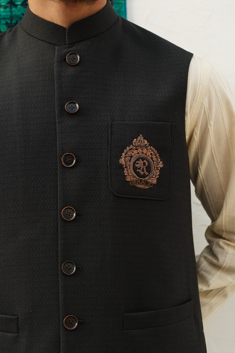 MID-NIGHT GREEN WAISTCOAT