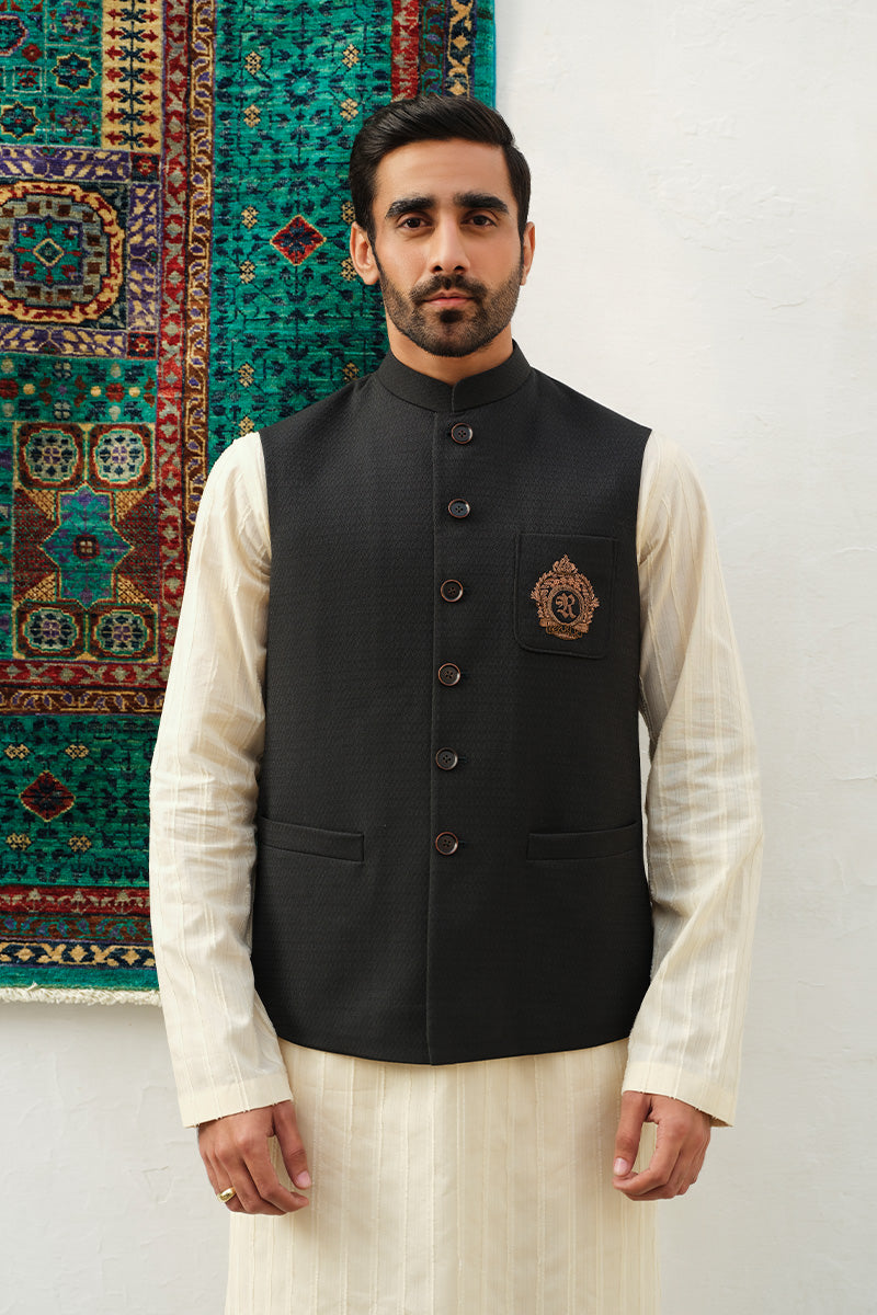 MID-NIGHT GREEN WAISTCOAT