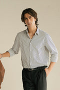 STONE BLUE COTTON SHIRT