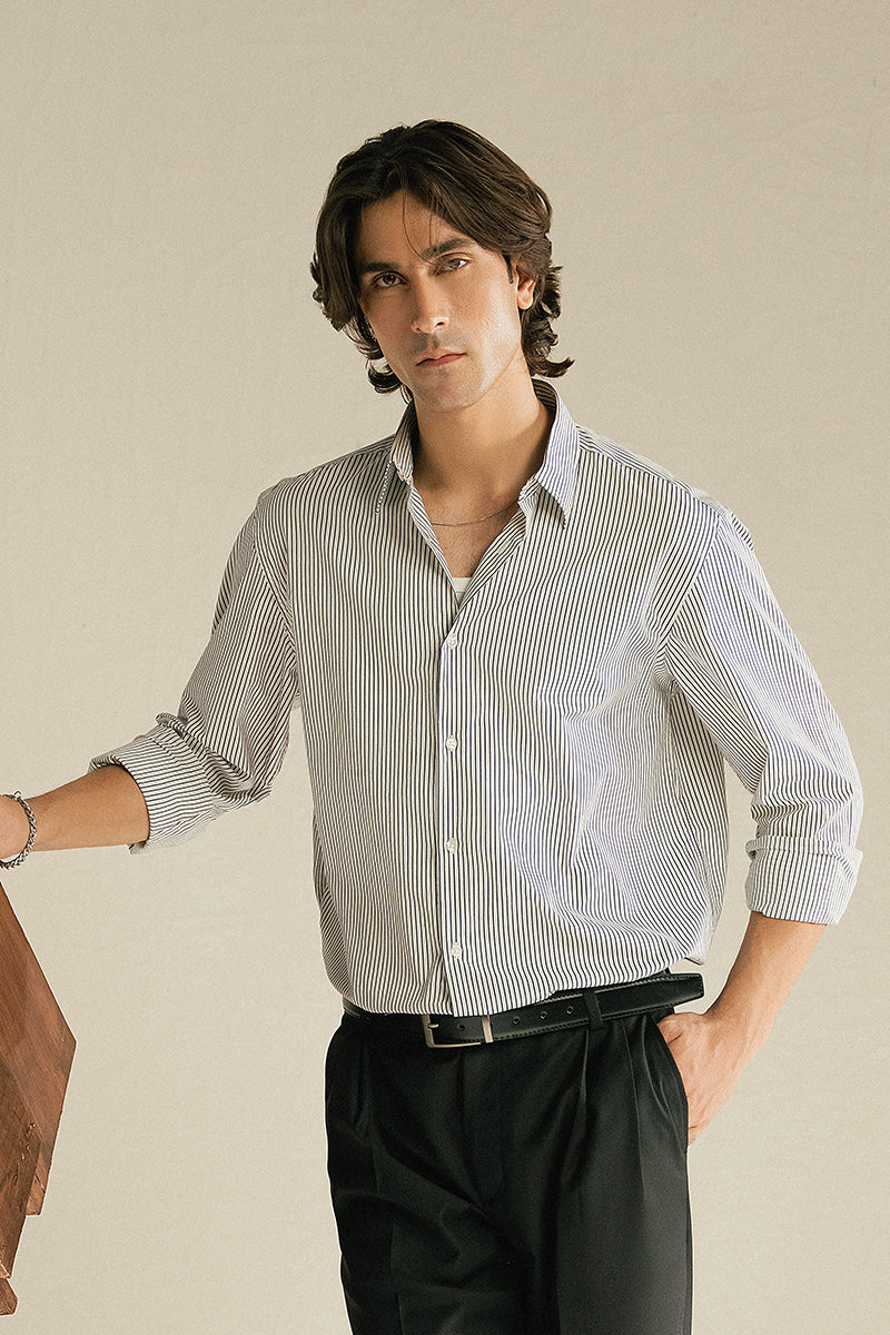 STONE BLUE COTTON SHIRT